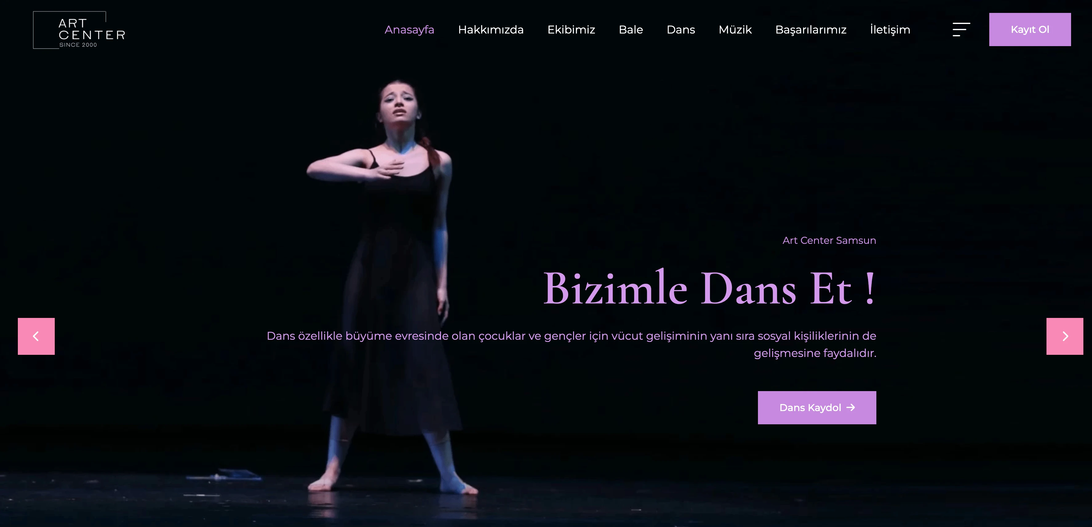 Artcenter web sitesi