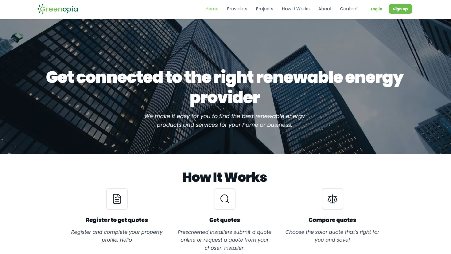 Greenopia web sitesi