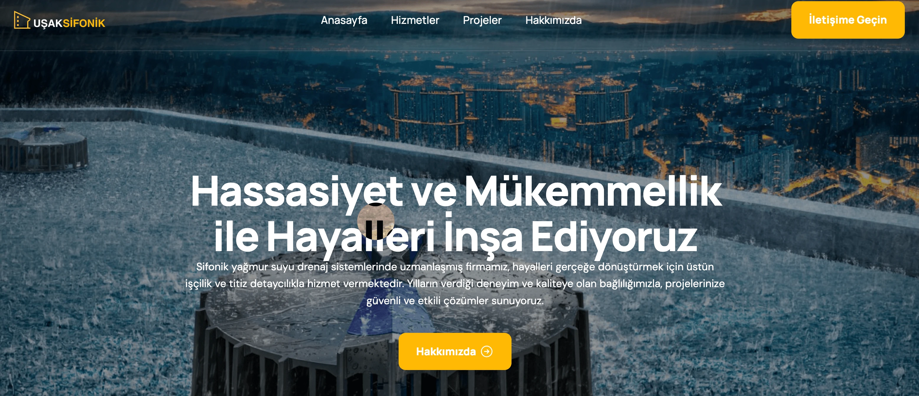 Uşak Sifonik Sistem web sitesi